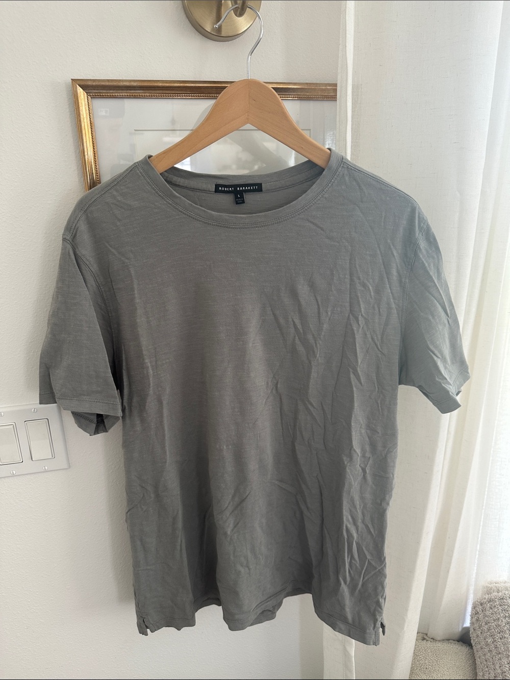 Robert Barakett Men's Slate Gray Crewneck Tee